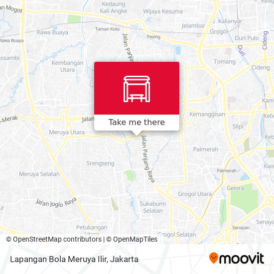 Lapangan Bola Meruya Ilir map