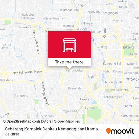 Seberang Komplek Depkeu Kemanggisan Utama map