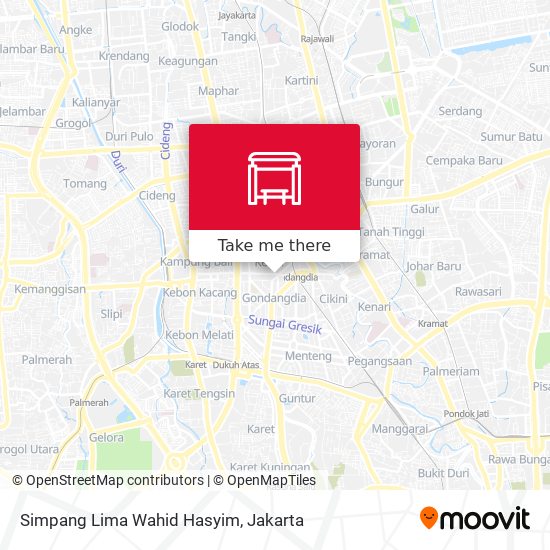 Simpang Lima Wahid Hasyim map