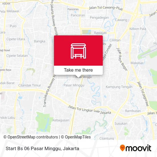 Start Bs 06 Pasar Minggu map