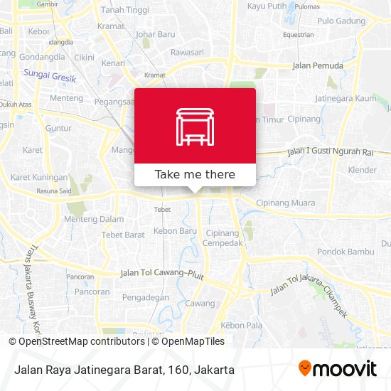 Jalan Raya Jatinegara Barat, 160 map