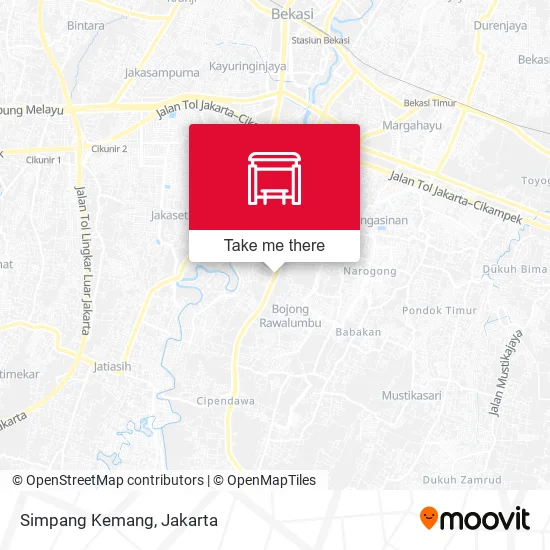 Simpang Kemang map