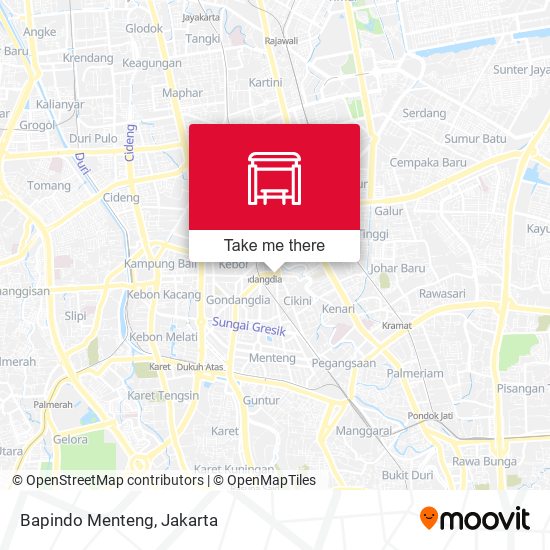 Bapindo Menteng map