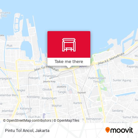 Pintu Tol Ancol map