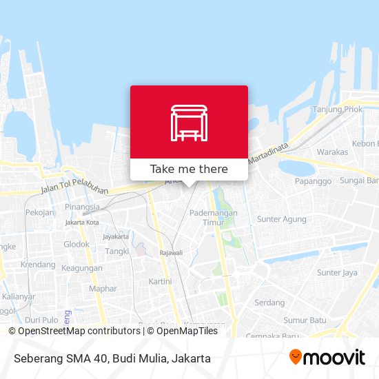 Seberang SMA  40, Budi  Mulia map