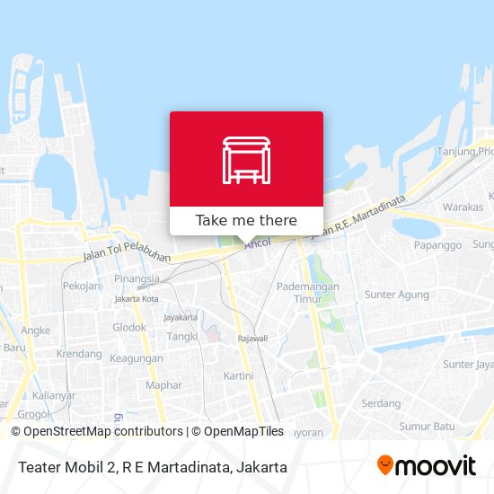 Teater Mobil 2, R E Martadinata map