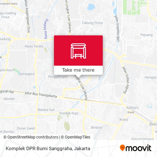 Komplek DPR Bumi Sanggraha map