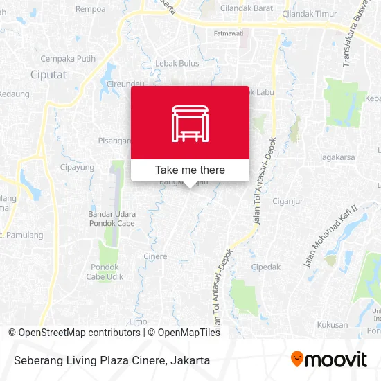 Seberang Living Plaza Cinere map