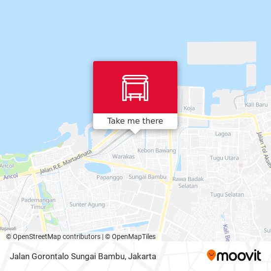 Jalan Gorontalo Sungai Bambu map