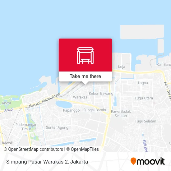 Simpang Pasar Warakas 2 map