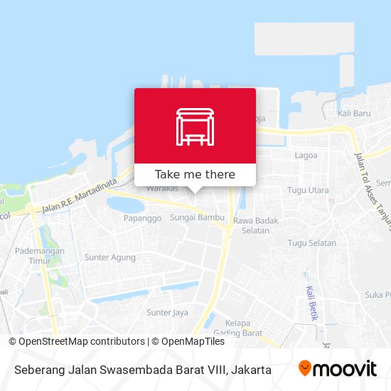 Seberang Jalan Swasembada Barat VIII map