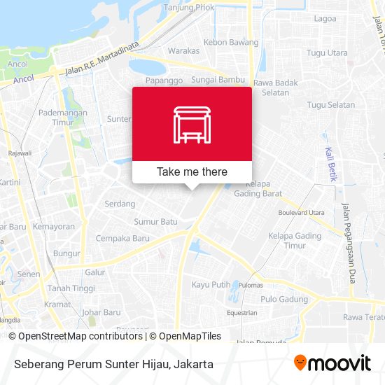 Seberang Perum Sunter Hijau map