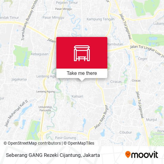 Seberang GANG Rezeki Cijantung map
