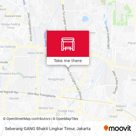 Seberang GANG Bhakti Lingkar Timur map