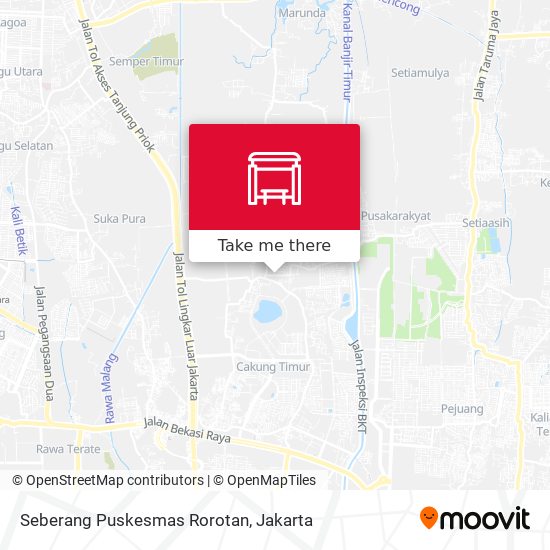 Seberang Puskesmas Rorotan map