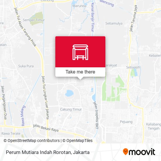 Perum Mutiara Indah Rorotan map