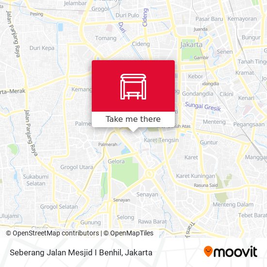 Seberang Jalan Mesjid I Benhil map