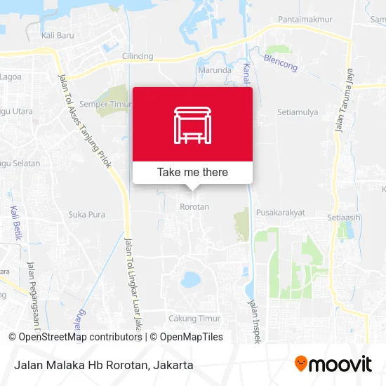 Jalan Malaka Hb Rorotan map