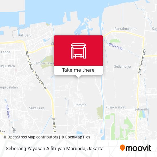 Seberang Yayasan Alfitriyah Marunda map