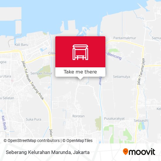Seberang Kelurahan Marunda map