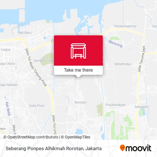 Seberang Ponpes Alhikmah Rorotan map