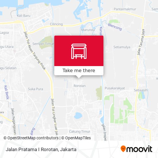 Jalan Pratama I Rorotan map