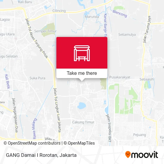 GANG Damai I Rorotan map