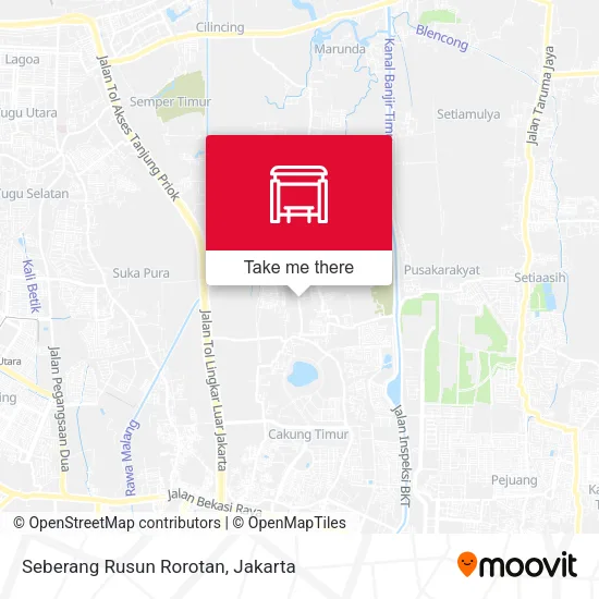 Seberang Rusun Rorotan map