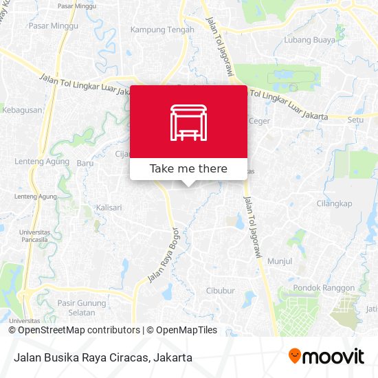Jalan Busika Raya Ciracas map
