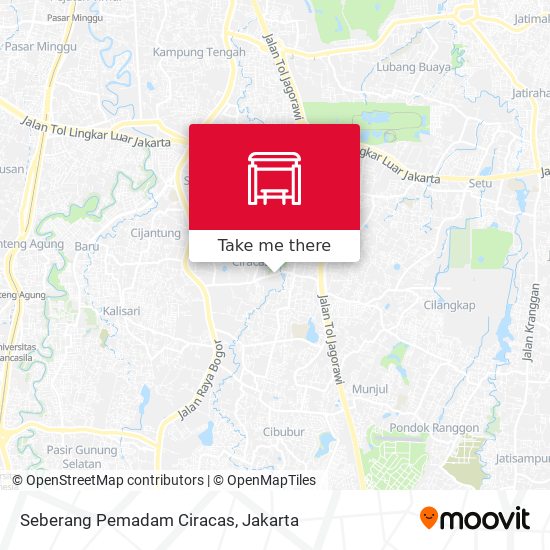 Seberang Pemadam Ciracas map