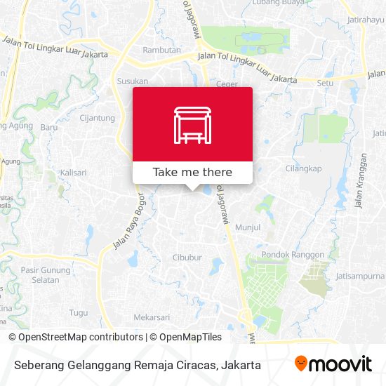 Seberang Gelanggang Remaja Ciracas map