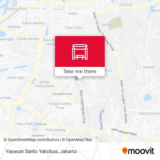 Yayasan Santo Yakobus map