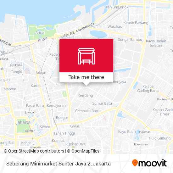 Seberang Minimarket Sunter Jaya 2 map
