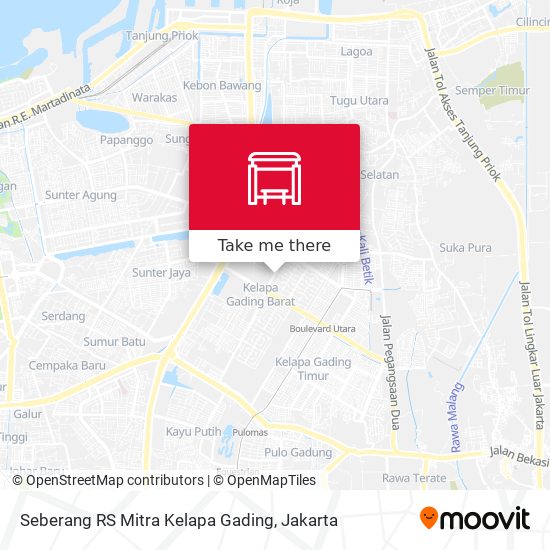 Seberang RS Mitra Kelapa Gading map