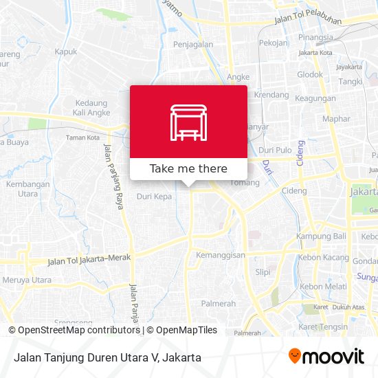 Jalan Tanjung Duren Utara V map