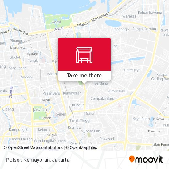 Polsek Kemayoran map