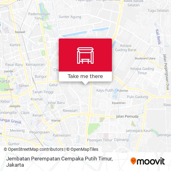 Jembatan Perempatan Cempaka Putih Timur map