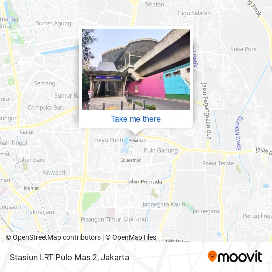 Stasiun LRT Pulo Mas 2 map