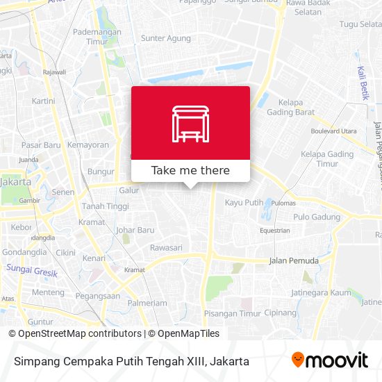 Simpang Cempaka Putih Tengah XIII map