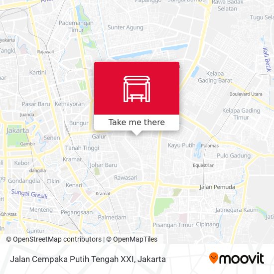 Jalan Cempaka Putih Tengah XXI map