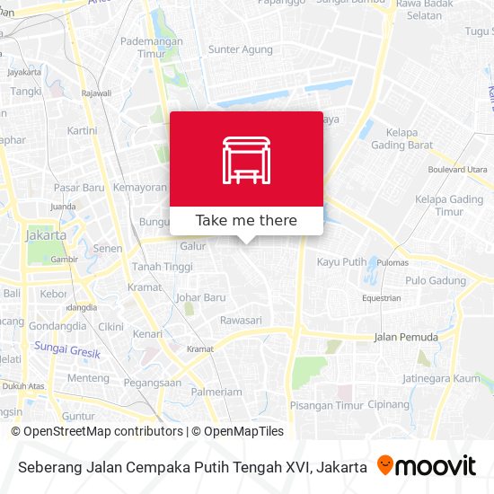 Seberang Jalan Cempaka Putih Tengah XVI map