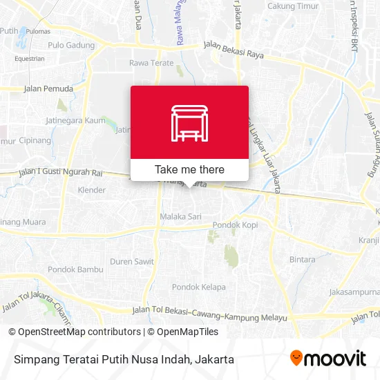 Simpang Teratai Putih Nusa Indah map