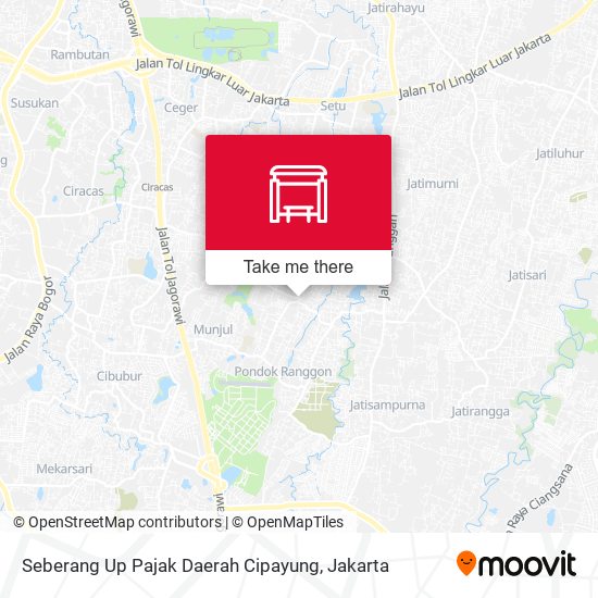 Seberang Up Pajak Daerah Cipayung map