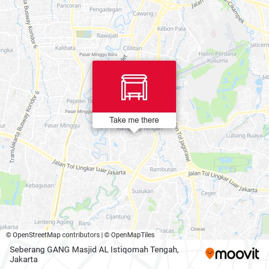 Seberang GANG Masjid AL Istiqomah Tengah map