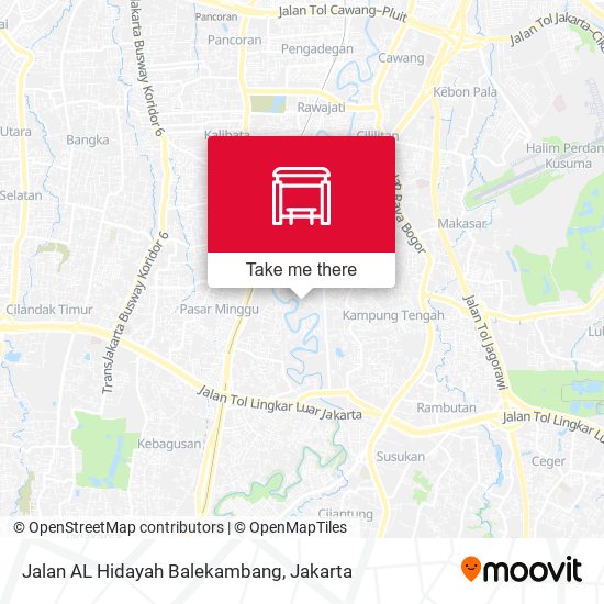 Jalan AL Hidayah Balekambang map