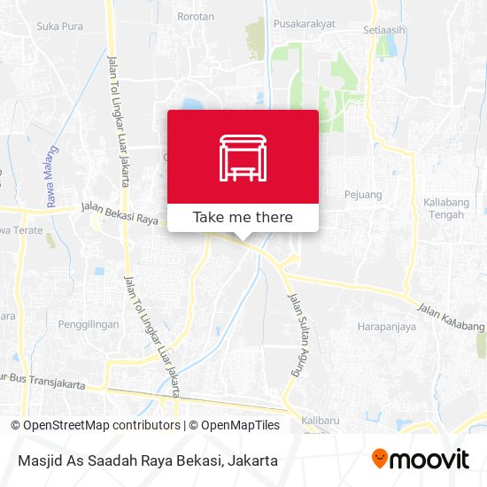 Masjid As Saadah Raya Bekasi map