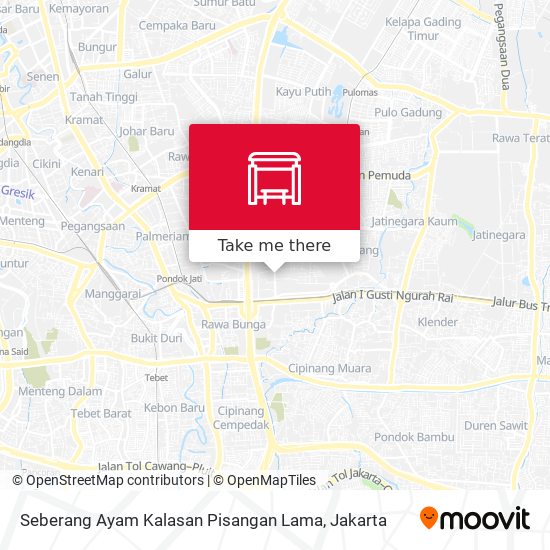 Seberang Ayam Kalasan Pisangan Lama map