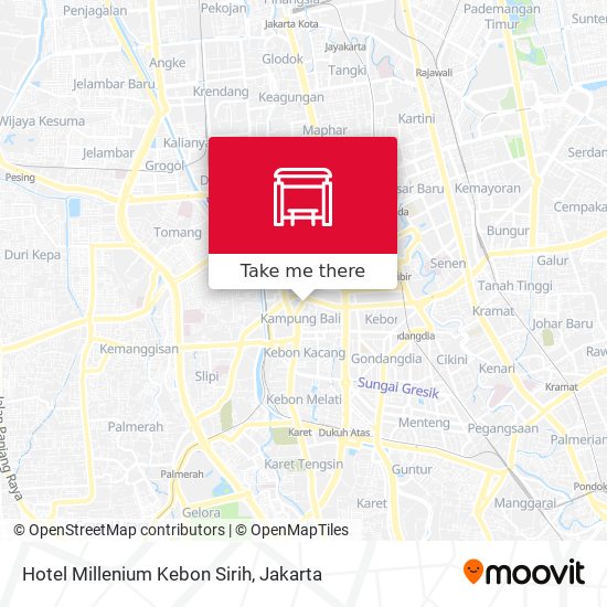 Hotel Millenium Kebon Sirih map