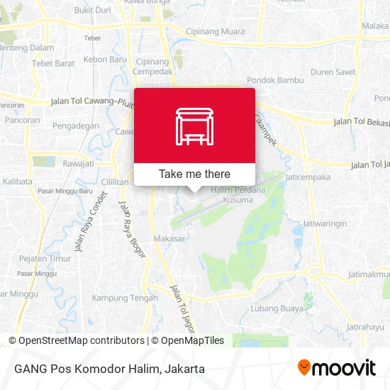 GANG Pos Komodor Halim map