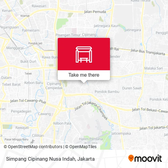 Simpang Cipinang Nusa Indah map
